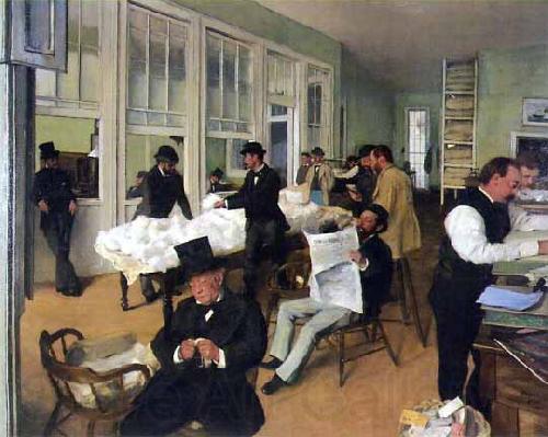 Edgar Degas A Cotton Office in New Orleans Spain oil painting art
